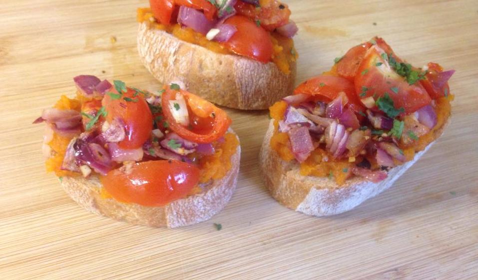 Smokey Butternut Squash&nbsp;Bruschetta