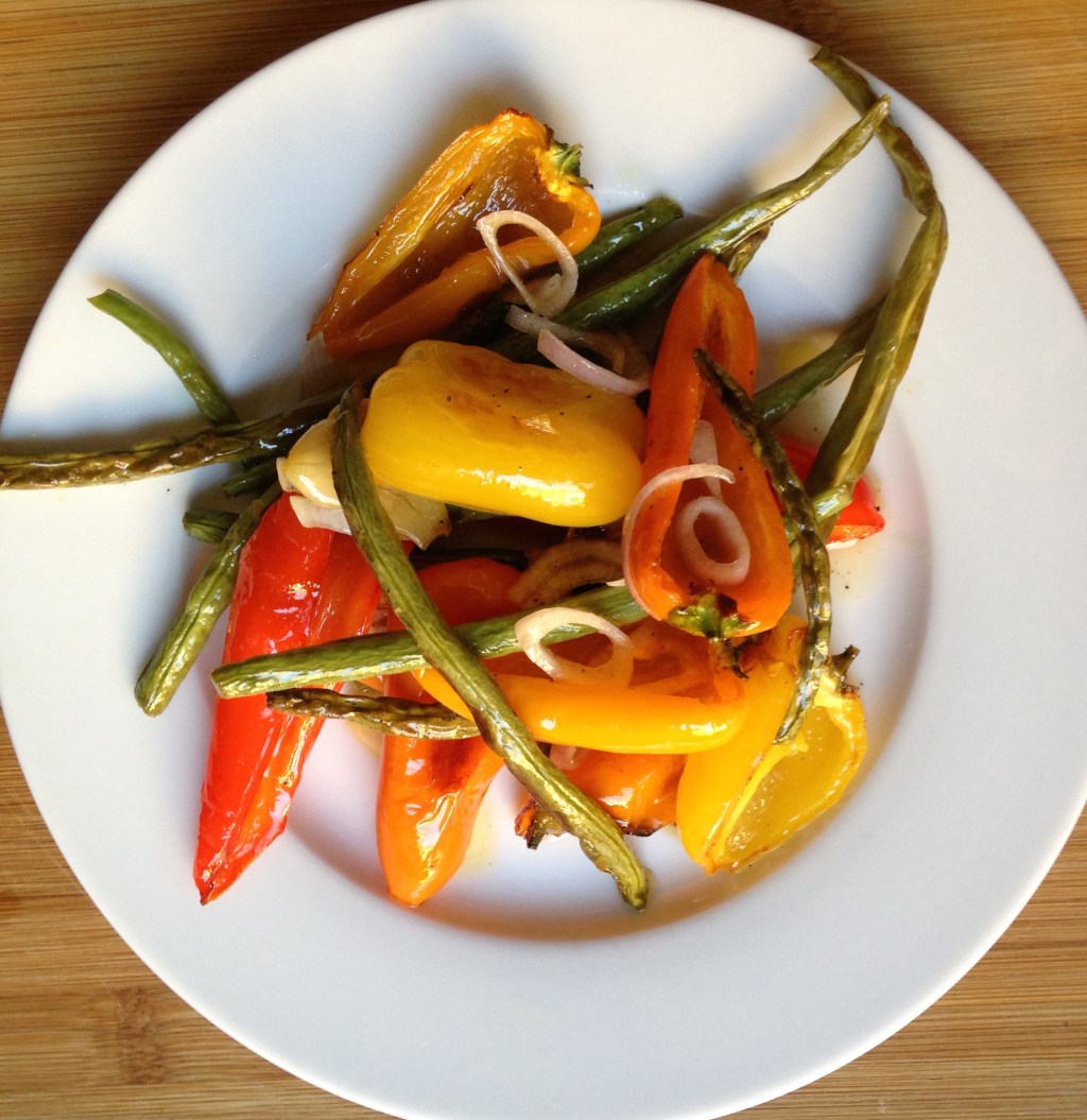 Roasted Sweet Pepper, French Bean and Garlic with Honey and Lemon&nbsp;Dressing
