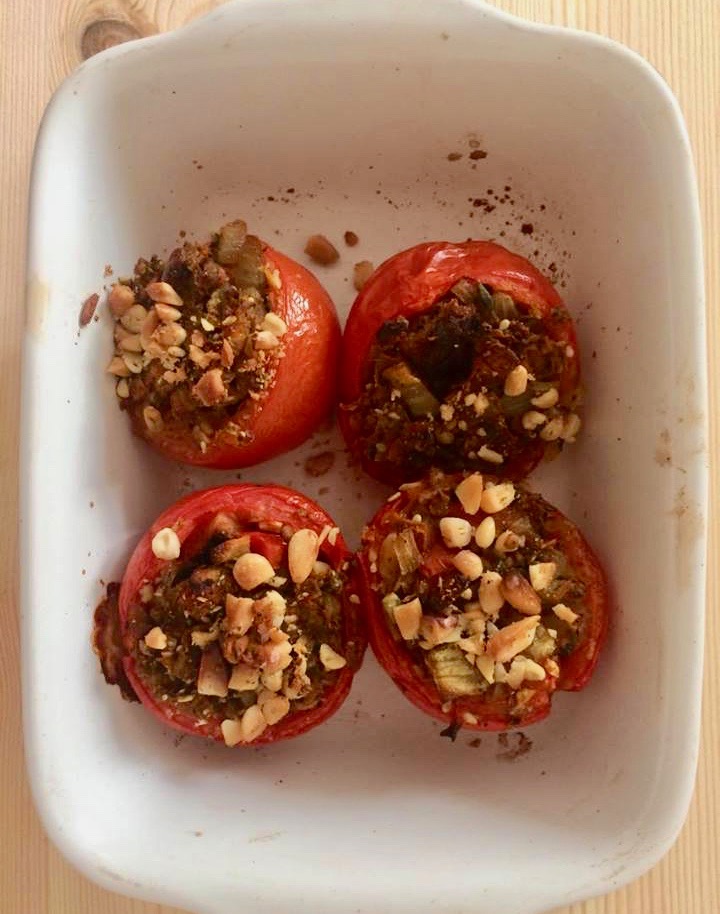 Za’atar stuffed tomatoes with minty&nbsp;yoghurt